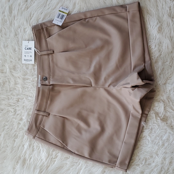 Kensie Jeans Vegan Leather Short Size 14/32 - Picture 8 of 8